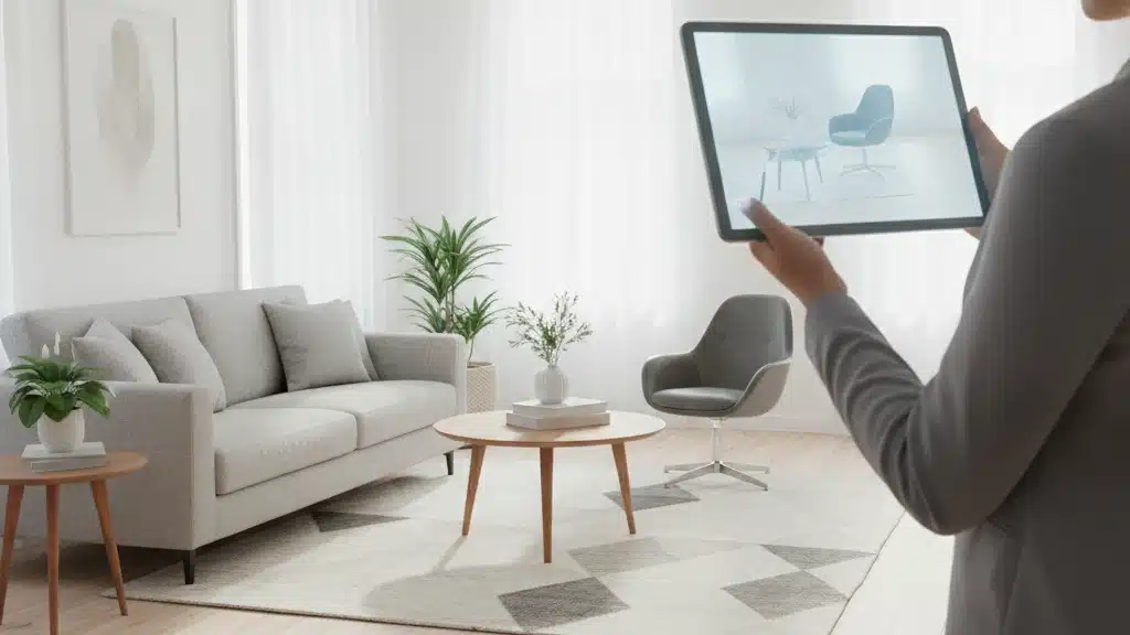 Visualize Móveis na Sua Sala em Segundos